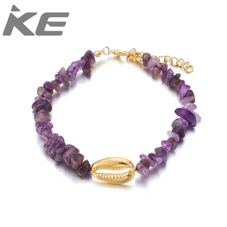 Accessories Irregular Colored Gravel Shell Anklet for girls for women low price