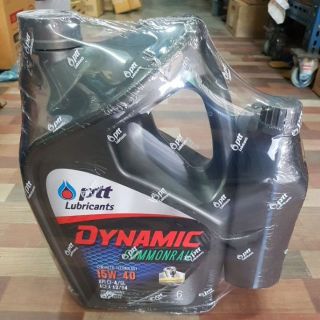 สินค้า น้ำมันเครื่อง PTT ปตท 15W-40 ดีเซล ไดนามิค คอมมอนเรว น้ำมันเครื่องดีเซลกึ่งสังเคราะห์