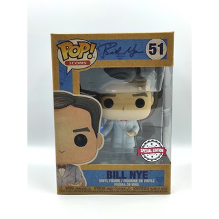 Funko Pop Icons - Bill Nye [ With Globe ] #51 (กล่องมีตำหนินิดหน่อย) แบบที่ 1