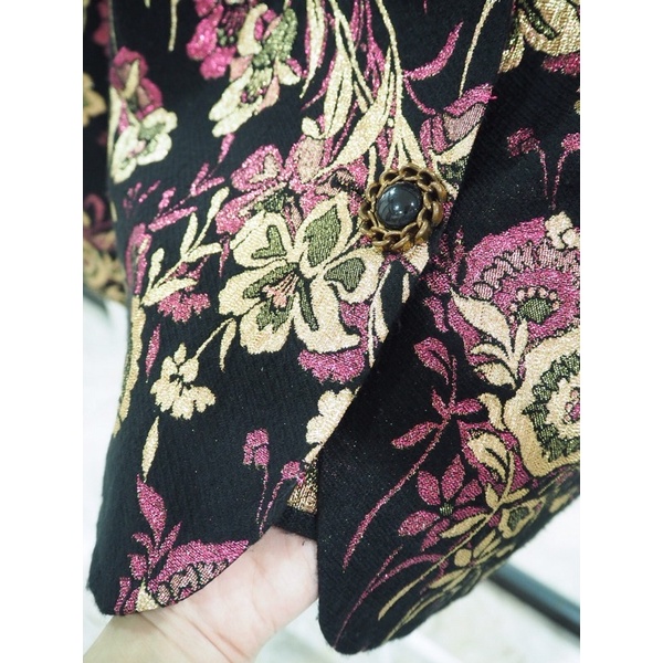 ส่งฟรี-เสื้อคลุมวินเทจ-เดินดิ้นทองทั้งชุดสวยหรูมากกก