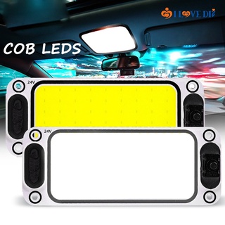 หลอดไฟ LED 12V-24V COB สําหรับติดหลังคารถยนต์