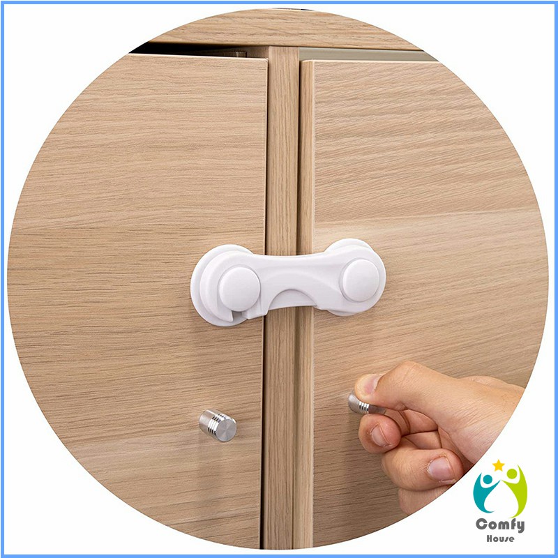comfy-ตัวล็อคประตูตู้เย็น-แบบตะขอเกียว-ป้องกันไม่ให้เด็กเปิดลิ้นชัก-เพื่อความปลอดภัยในเด็ก-safety-lock