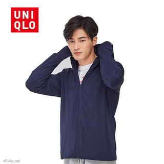 สินค้า Uniqlo เสื้อแจ็กเก็ต กันลม กันแดด ระบายอากาศ แห้งเร็ว UPF50+ สําหรับผู้ชาย 2021