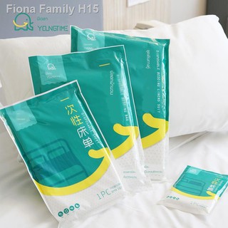 ✽▲❇[จำนวนลดราคา 7 แพ็คเกจ] Travel Disposable Bed Sheets and Pillow Cases Double Four-piece Compression Set