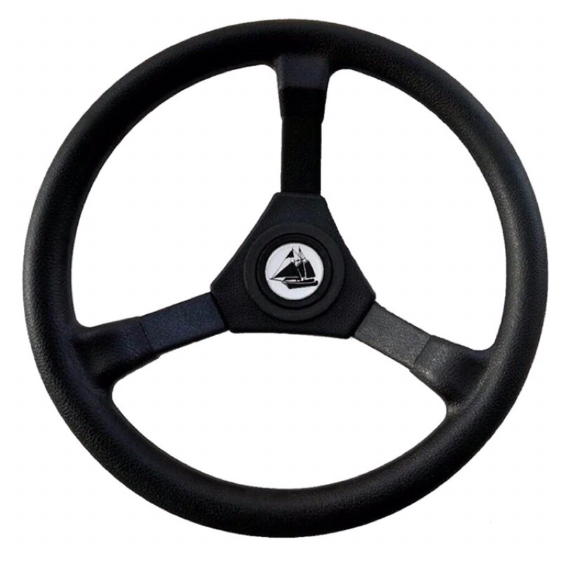 พวงมาลัยเรือ Plastic ABS Marine Boat Steering Wheel 3 Spoke Grip 131/2