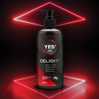 ภาพขนาดย่อของสินค้าYES' Delight Gel เจลหล่อลื่น Water-based ให้ความลื่นที่ยาวนาน กลิ่น Romantic Scent ปริมาณ 300ml