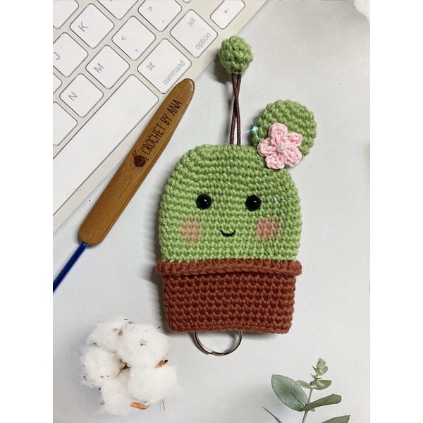 ครอบกุญแจแคคตัสยิ้ม-keycover-cactus