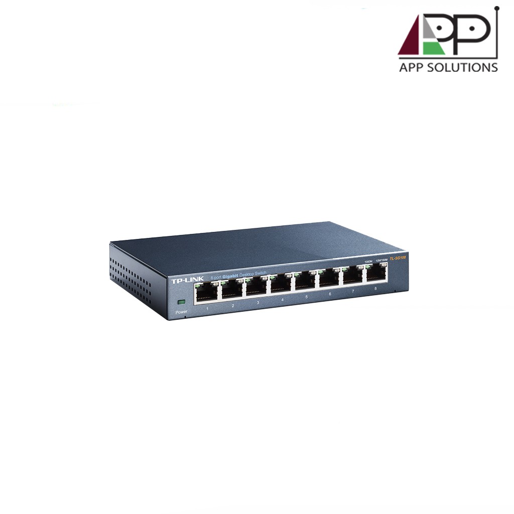 tp-link-switch-สวิตซ์ฮับ-gigabit-8port-metal-casing-รุ่นtl-sg108-ประกันlifetime