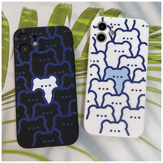 For VIVO Y55  Y73 Y75 V23 V23E Y21A Y21S Y33S Y21 Y15S Y15A Y33 Y53S Y51 Y51a Y31 Y66 Y67 Y79 Y50 Y30 Y30i Y20 Y20S Y20i Y12S Y12A Y12D S1 PRO V21 V21E  V20 SE V19 V17 V15 V9 V7 V5 V5S Y19 Y17 Y15 Y12 Y91C Y91 Y93 Y95  Cute line bear TPU soft case