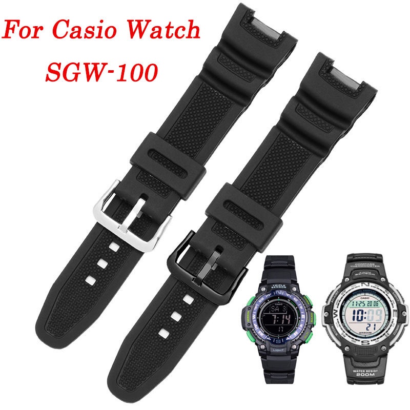 สายนาฬิกาข้อมือเรซิ่น-กันน้ํา-สําหรับ-casio-g-shock-sgw100-sgw-100-1v-sgw-100-1vdf