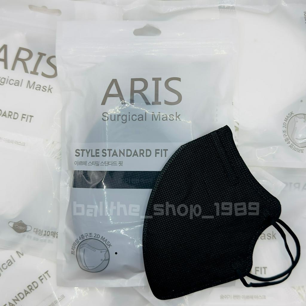 พร้อมส่ง-aris-surgical-mask-แมสอั๊ม-แมส3d-หน้ากากอนามัยทรงปีกนก-1-ซองมี-10-ชิ้น-ใส่สบาย