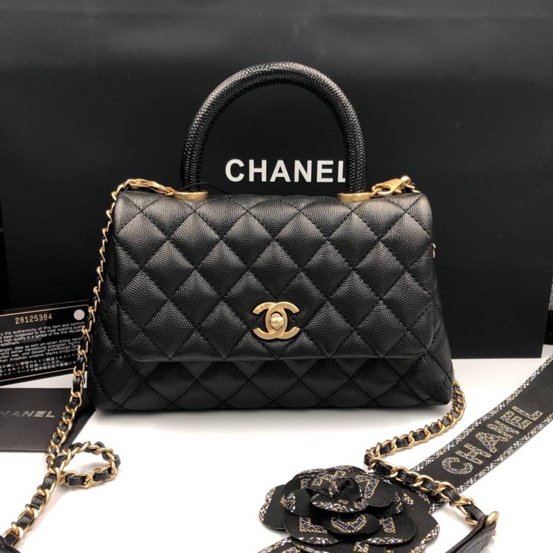 Chanel Coco Handle Original 1:1 🌹ซับในหนัง🌹กระเป๋าชาแนลโคโค่ | Shopee  Thailand
