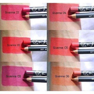 Sivanna Matte Lips (LP02)  ลิปไลเนอร์ ดินสอเขียนขอบปาก แห้งไว ไม่หลุดแน่นอน ครบสี