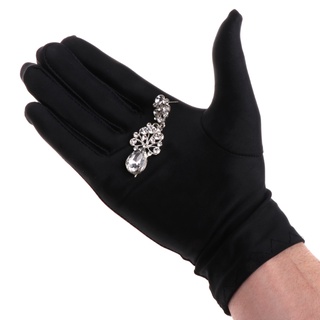 Boom Simple Black Gloves Wrist Length Gloves Jewelry Inspection Gloves for Protection