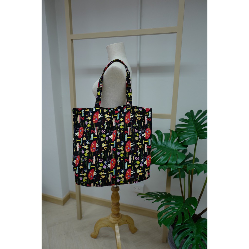 กระเป๋าผ้าลาย-canvas-เบลลี่บู-ใบใหญ่-belleboo-large-tote-bag-ความสูง-36cm-x-ความกว้าง-48cm-รหัส-bl002