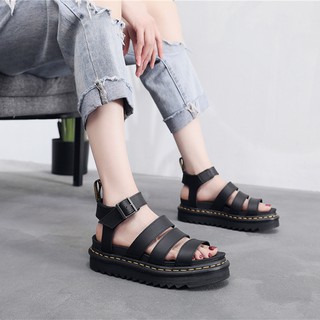 Dr. Martens Air Wair Thick-Soled Mens Sandals Leather Sandals For Woman