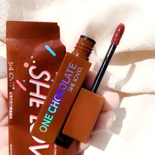 Shelove Lipstick ลิปสติก เนื้อแมตต์กำมะหยี่ ให้ความชุ่มชื้น ติดทนนาน กันน้ำ