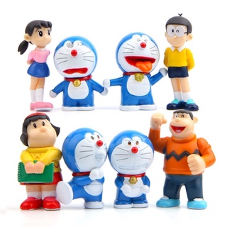 โมเดลโดเรม่อน พร้อมส่ง Doraemon โดเรม่อน พร้อมผองเพื่อน เซ็ท 8 ตัว มีให้เลือกหลายแบบ