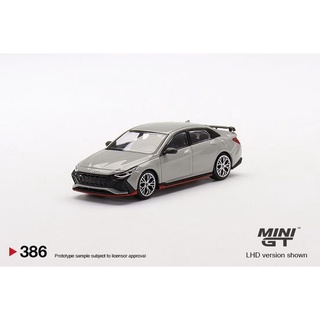 MiniGT No. 386-L Hyundai Elantra N Cyber Grey Metallic