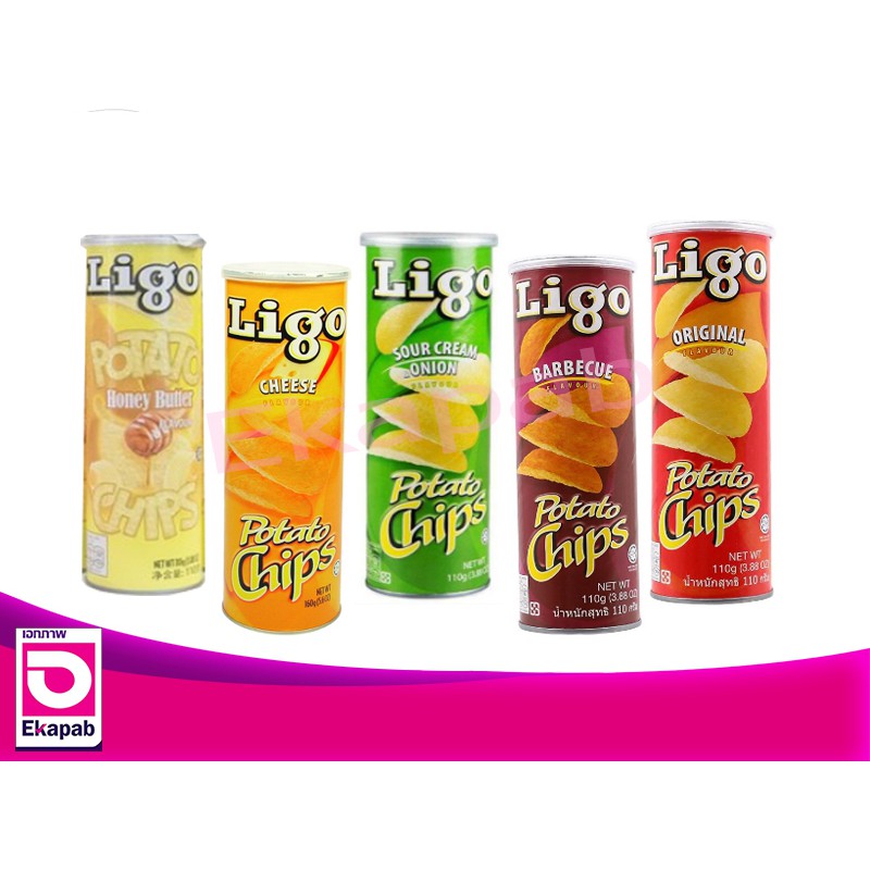 ligo-ลิโกมันฝรั่งทอดกรอบ-110กรัม-มี-5-รสชาติให้เลือก
