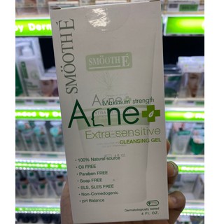 SMOOTH E Acne Extra Sensitive Cleansing Gel(4 oz) สมูทอี แอคเน่ เอ็กซ์ตร้า เซนซิทีฟ คลีนซิ่ง เจล