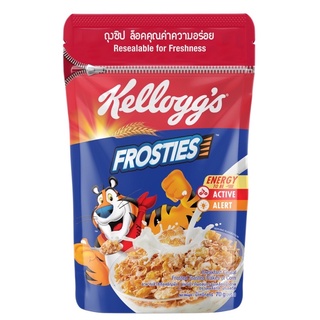 สินค้า Kellogg\'s เคลล็อกส์ ฟรอสตีส์ Frosties Breakfast Cereal Resealable Pouch 70 g