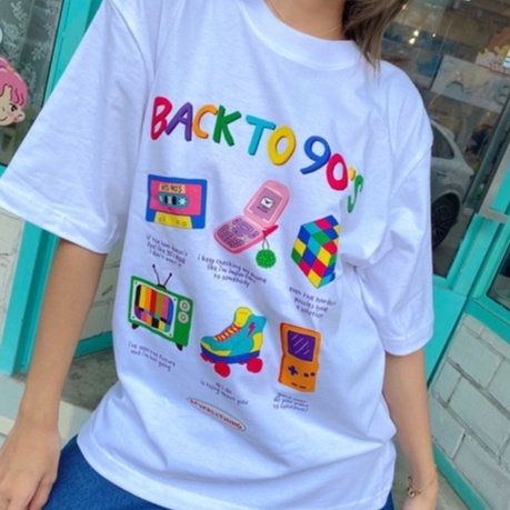 เสื้อยืดโอเวอร์ไซซ์-90s-collection-ลายออกแบบเองจากทางร้าน