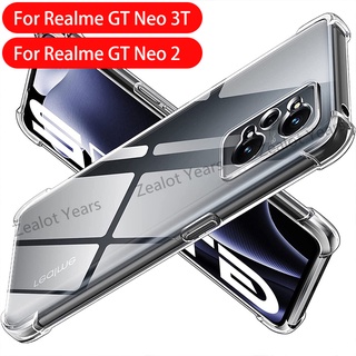 เคสโทรศัพท์มือถือซิลิโคน TPU ใส แบบนิ่ม กันกระแทก สําหรับ Realme GT Neo 3T 5G Neo2 Neo3T GT2 Pro GTneo3T