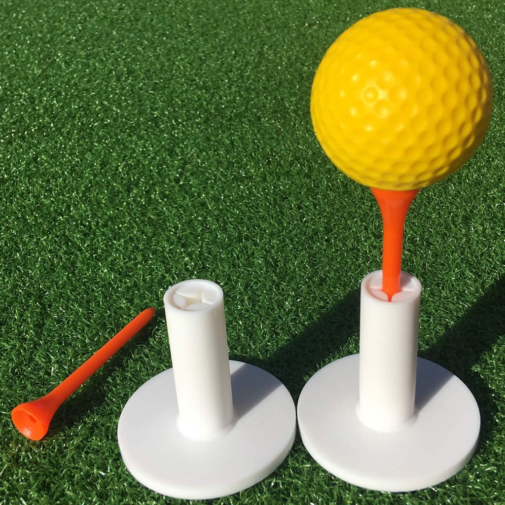 ราคาและรีวิวยางปักทีตั้งลูกกอล์ฟ ทียางปักทีตั้งลูกกอล์ฟ TEE HOLDER ทียางตั้งลูกกอล์ฟปรับระดับได้สูง 38mm(สีขาว)