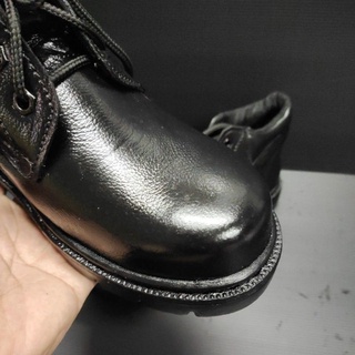 ภาพขนาดย่อของภาพหน้าปกสินค้ารองเท้าเซฟตี้รองเท้าหัวเหล็กหนังแท้สีดำ100% จากร้าน kasem.shop บน Shopee ภาพที่ 6
