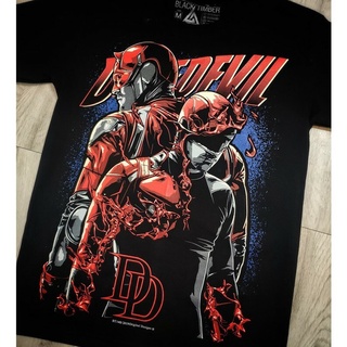 เสื้อยืดวินเทจ เสื้อยืด ผ้าฝ้าย พิมพ์ลายการ์ตูน DAREDEVIL BEN AFFLECK MARVEL HERO สีดํา สําหรับผู้ชายS-5XL