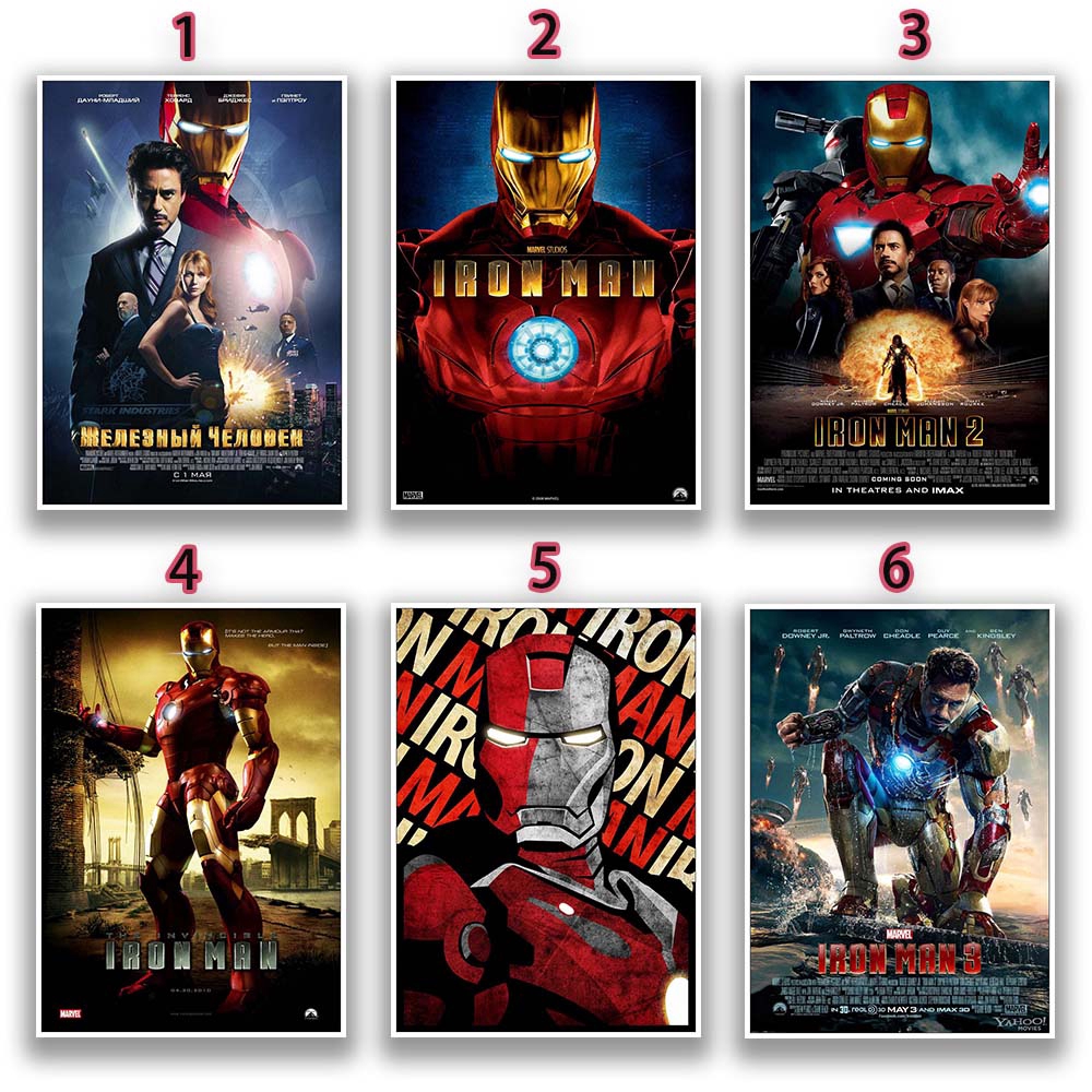 โปสเตอร์ฮีโร่-iron-man-สําหรับตกแต่งบ้าน