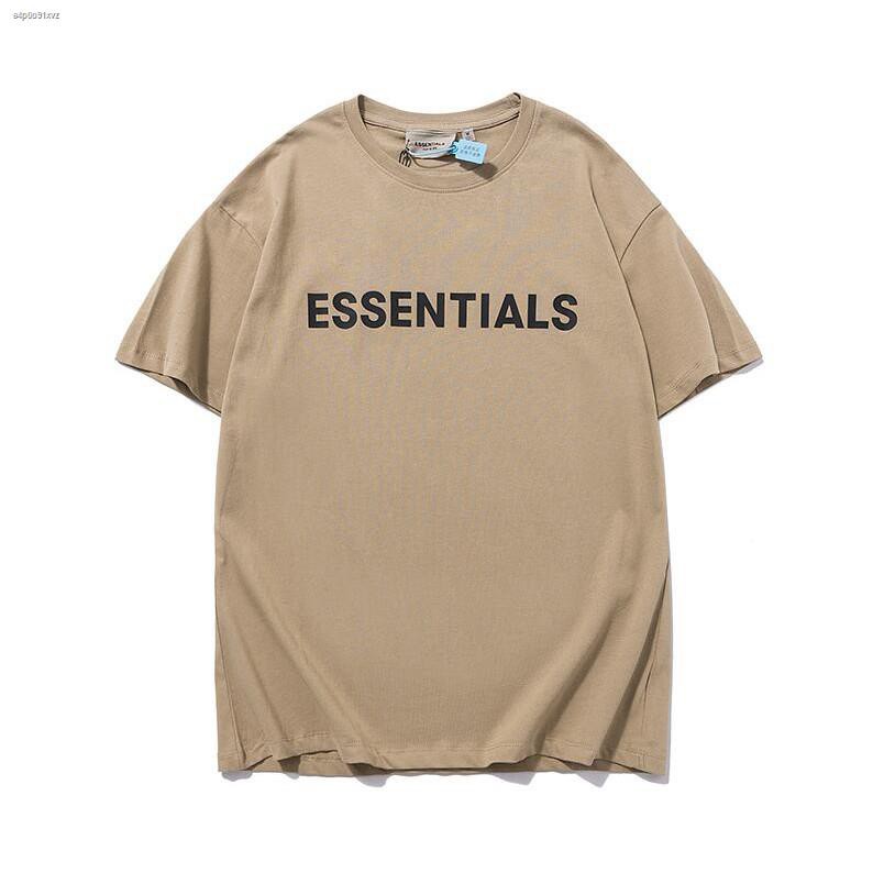 เสื้อยืดแฟชั่น-unisex-essentials-เสื้อยืดแขนสั้นผ้าฝ้ายพิมพ์ออฟเซ็ทใหม่