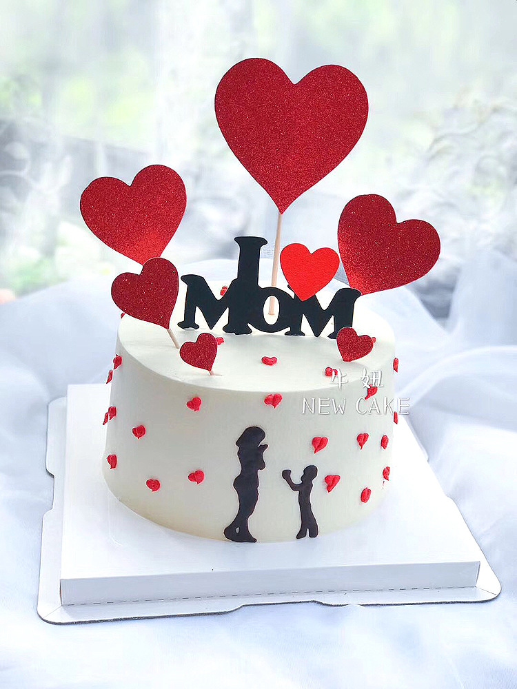 อุปกรณ์ตกแต่งเค้ก-i-love-dad-i-love-mom-baby-i-love-you