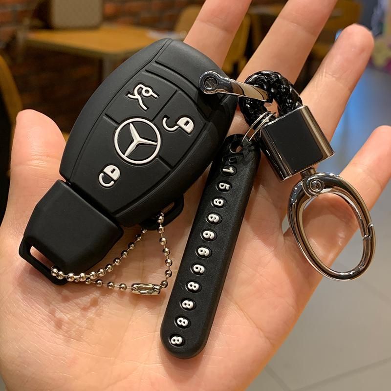 เฉพาะ Mercedes-Benz key case c200l รถ glc260 ซิลิโคน glk300 กระเป๋า ...
