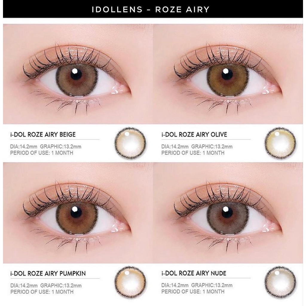 แยกขายเป็นข้าง-คอนแทคเลนส์นำเข้าจากเกาหลี-รายเดือน-roze-airy