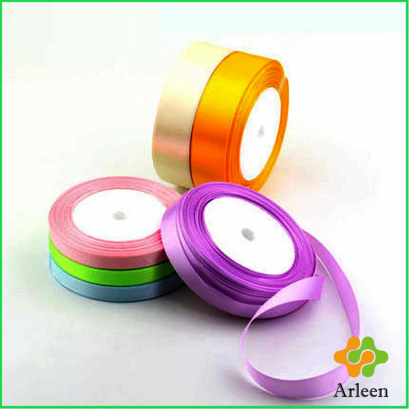 arleen-ริบบิ้น-ริบบิ้นของขวัญ-ริบบิ้นพับเหรียญ-สีพื้น-กว้าง-2-ซม-gift-ribbon