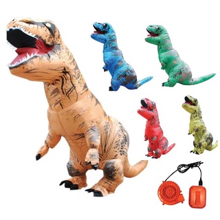 ภาพหน้าปกสินค้าชุดไดโนเสาร์เป่าลม t-rex สีน้ำตาล สำหรับผู้ใหญ่ ที่เกี่ยวข้อง