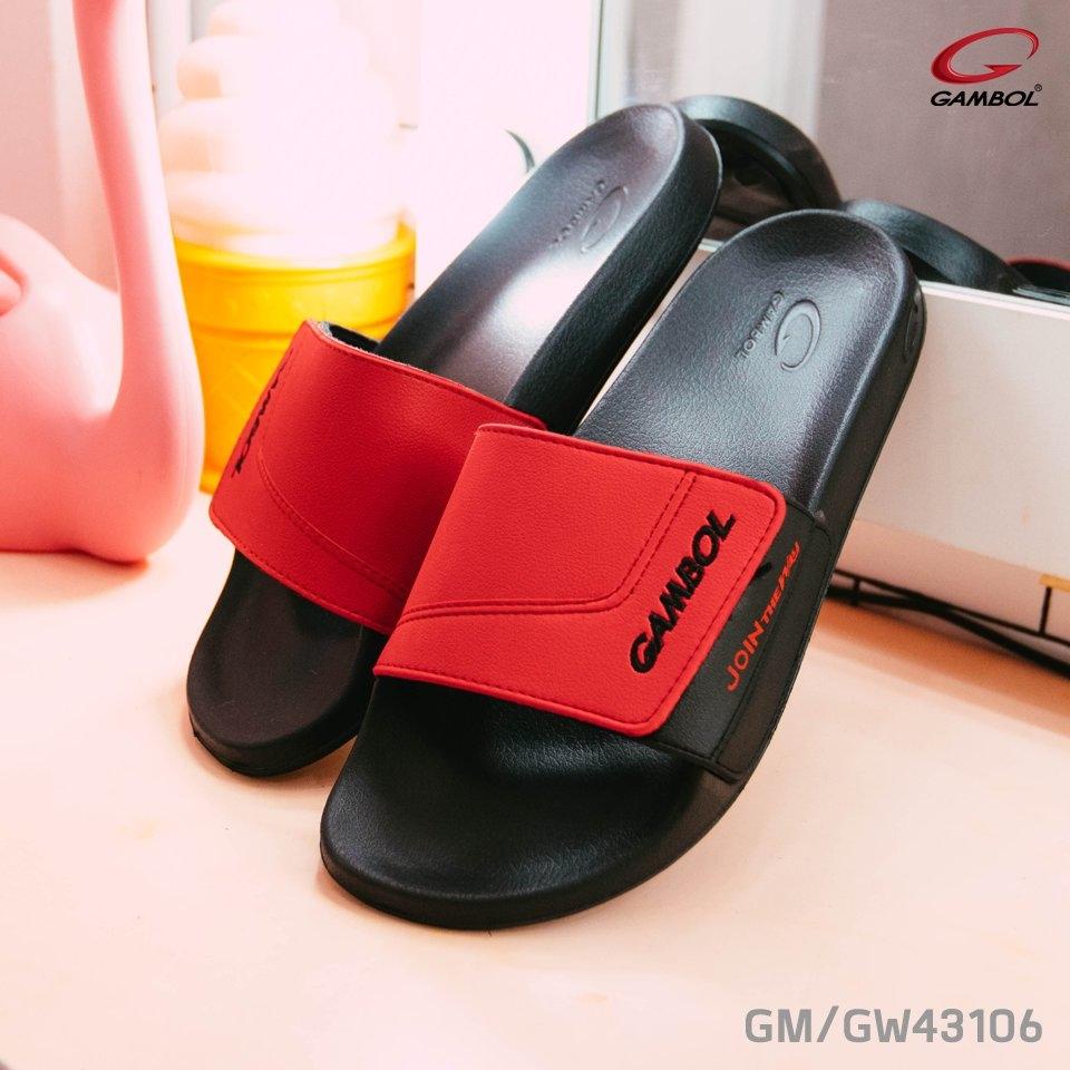 รองเท้าแกมโบล-รองเท้าแตะแบบสวม-gambol-รุ่น-43106-แถบปรับขนาดหน้าเท้าได้-ของแท้-100-ส่งพร้อมกล่อง