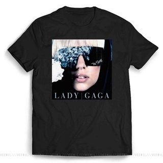 เสื้อยืดสีขาวเสื้อยืดแขนสั้น พิมพ์ลาย Gaga The Fame สไตล์ฮาราจูกุ สําหรับผู้ชาย 436155S-4XL