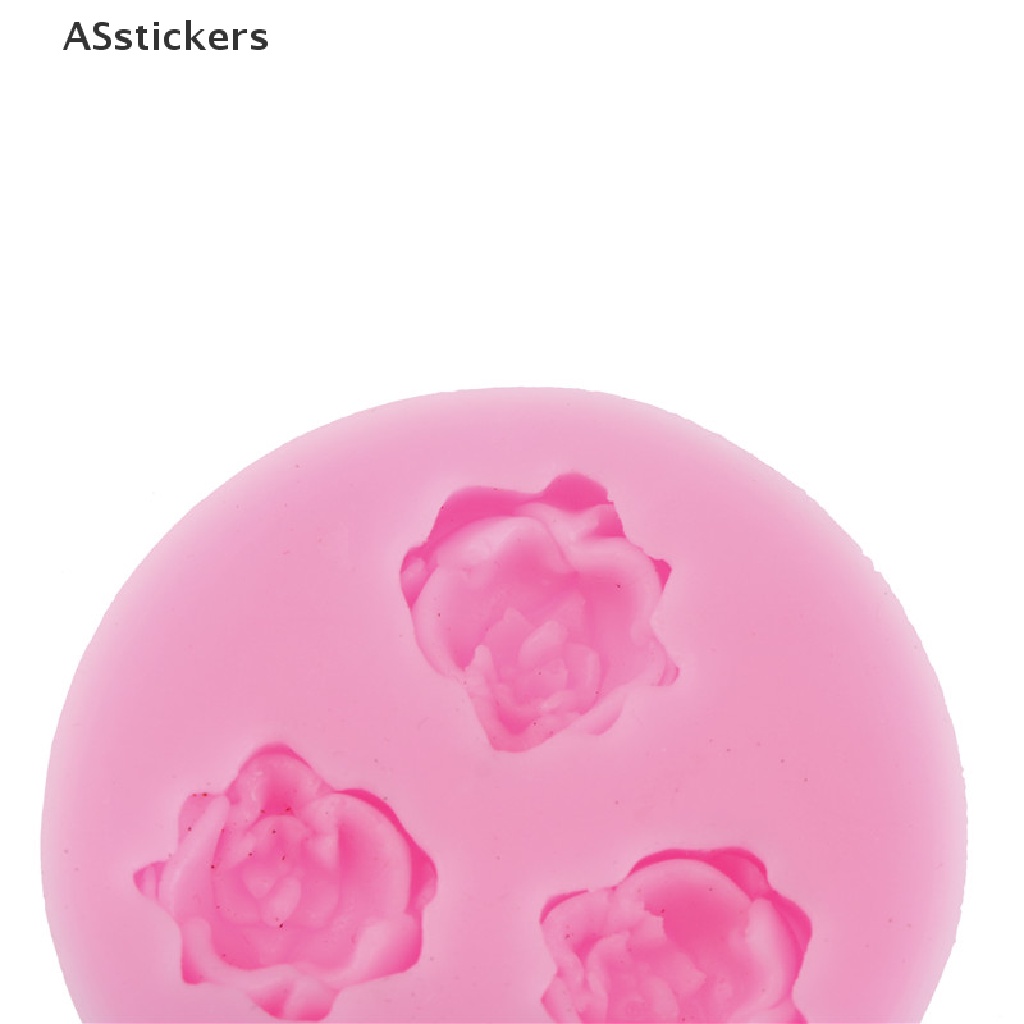 asstickers-แม่พิมพ์ซิลิโคน-รูปดอกกุหลาบ-3d-สําหรับทําช็อคโกแลต-น้ําตาล-เบเกอรี่