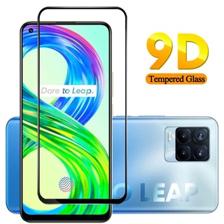 ส่งจากไทย ฟิล์ม Realme 8 4G กันรอย กันกระแทก ฟิล์มกระจกกันรอย ฟิล์มกระจกนิรภัยเต็มจอ ฟิล์มเต็มจอ ใส่เคสได้ ขอบดำ