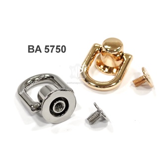 ภาพหน้าปกสินค้าBA 5750 หมุดต่อห่วง สำหรับใช้ต่อกับสายกระเป๋า 1ชิ้น Studs Rivets D-Ring Head Button Stud Screwback,1piece ที่เกี่ยวข้อง