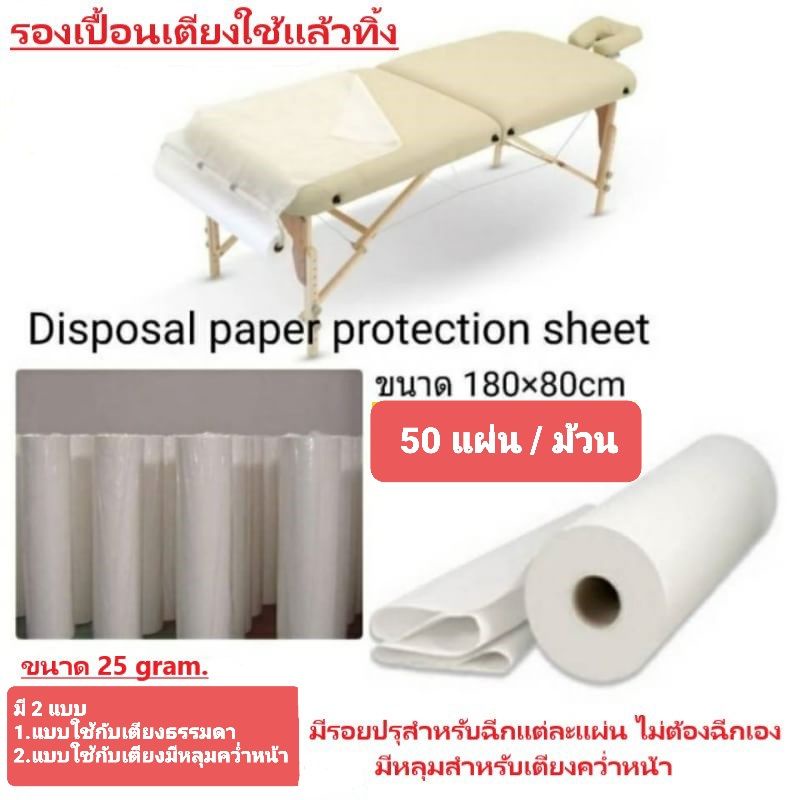 กระดาษรองกันเปื้อนเตียง-กระดาษรองเปื้อนเตียงคลินิก-ผ้าปูเตียงใช้แล้วทิ้ง-ผ้ารองเปื้อนเตียงใช้แล้วทิ้ง