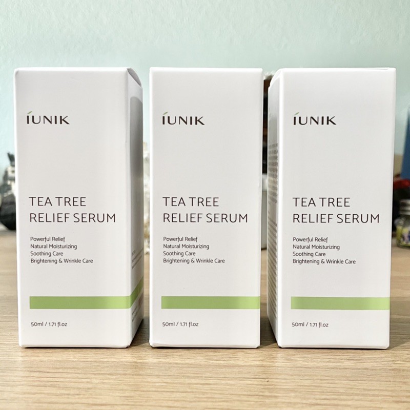 พร้อมส่ง-iunik-tea-tree-relief-serum-50ml-ของแท้แน่นอน