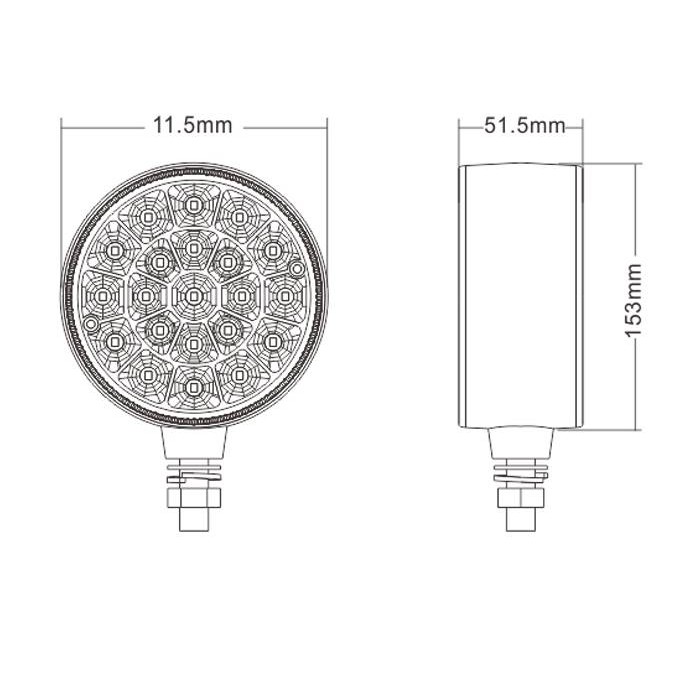 ไฟกิีกก๊อก2หน้า-led-12-24-v-ไฟข้างรถ-มี2สี-แดง-เหลือง-รถทัวร์-รถบัส-รถกระบะ-รถ