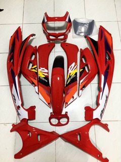 ชุดสีแด้สตัวเก่า พร้อมอกไก่ (ชุดใหญ่ตามรูป) สีแดง (DASH OLD)