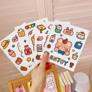 ภาพหน้าปกสินค้าSticker ไอแพด 🍄🍩สติ๊กเกอร์PVCกันน้ำ ไดคัทDIY พร้อมส่ง!!STICKER ขนาด14.7*12.8cm ที่เกี่ยวข้อง