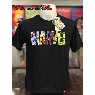 เสื้อยืดเสื้อยืดลาย Marvel สกรีนหน้า  MarvelM12 มีป้าย แบรนด์แท้ งานลิขสิทธิ์ ผ้า Cotton 100% ลายคมชัด เท่ๆ สวยๆ