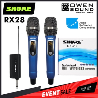 ภาพหน้าปกสินค้าSHURE RX-28 ไมโครโฟนไร้สายระดับมืออาชีพ UHF เข้ากันได้กับอุปกรณ์เสียงหลายตัว คลิกเดียวเปลี่ยนความถี่ ป้องกันการรบกว ที่เกี่ยวข้อง